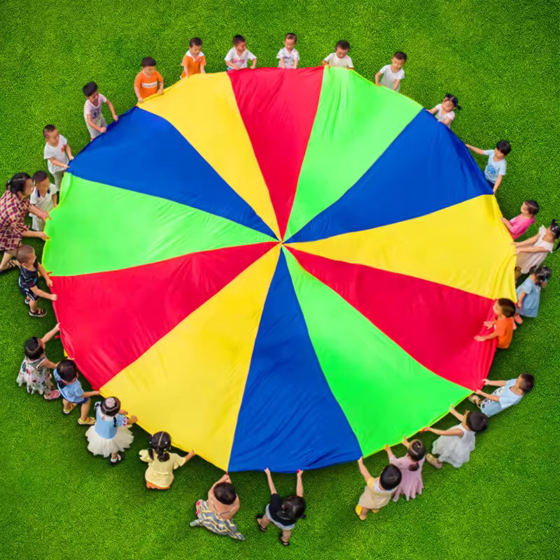 Kids Rainbow Play Parachute Mat
