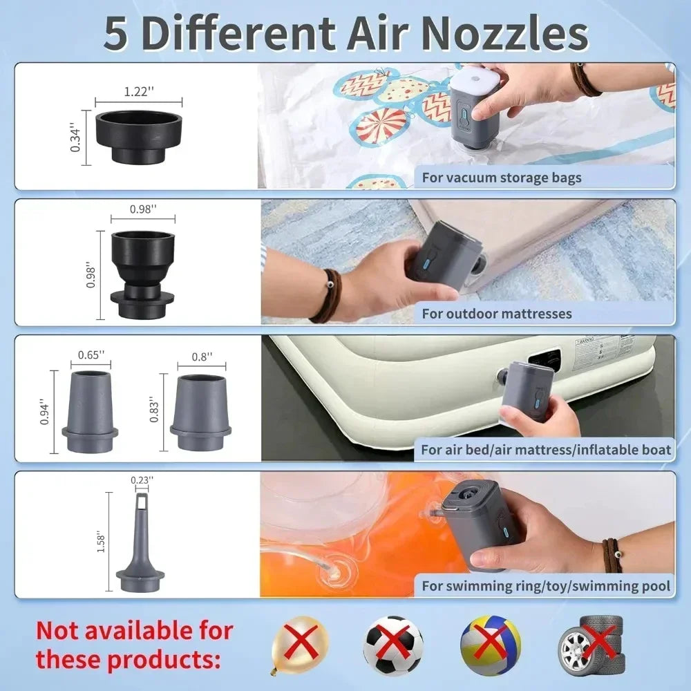 Compact Rechargeable Air Pump